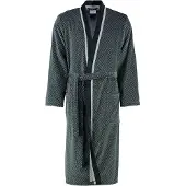 Cawö Peignoir Cawö 4839 Kimono Men Bleu Noir-48