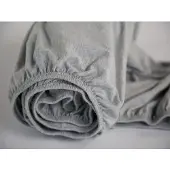 Yumeko Drap-Housse Yumeko White Grey (Jersey)-160 x 200 cm