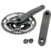 Import Lasco FM628 Manivelle Alu CNC BSA 44 32 22 -1 mm 170 mm Noir mat