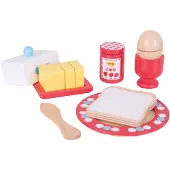 Bigjigs Set de petit déjeuner en bois
