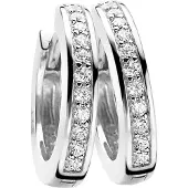 Zinzi Boucles d'oreilles en argent avec zirconium