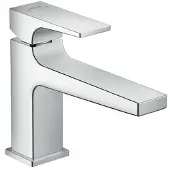 Hansgrohe Afaire -Metropol 100 Mitigeur de lavabo poignée manette bec long, bonde Push-Open