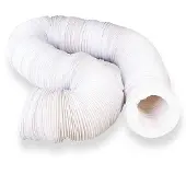 Universeel - Tuyau d'évacuation d'air.blanc 100 mm L = 15 m Prix par BOX -