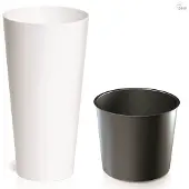 Prosperplast 27l Tubus Slim Collection 30x30x57.2 Cm Flowerpot Clair