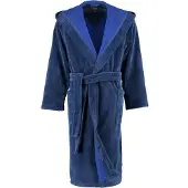Cawö Peignoir Cawö 801 Uni Capuchon Men Bleu Foncé-54 / 56