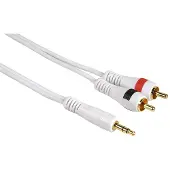 Hama Câble de liaison, jack 3,5mm mâle - 2 RCA mâles, 0.5 m