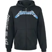 Metallica Sweat-shirt zippé à capuche de - Ride The Lightning - S - 5XL - pour Homme - noir - Taille L