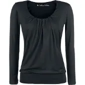 Black premium by emp T-shirt manches longues de - Haut Ample - S - 6XL - pour Femme - noir - Taille S