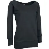 Urban Classics Sweat-shirt de - Sweat col rond large - XS - 5XL - pour Femme - noir - Taille L