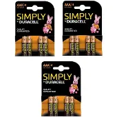 Duracell piles LR06 AA 4 pièces