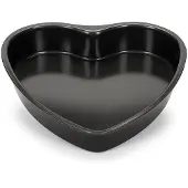 Patisse Moule À Gâteau - - Forme De Coeur - Acier Noir - 11 Cm - Antiadhésif