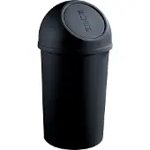 Helit H2401395 Poubelle « the flip », 45 litres, noir