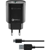 Cellularline USB Charger Kit 18W - USB-C - Huawei, Xiaomi, Wiko, Asus and other smartphone