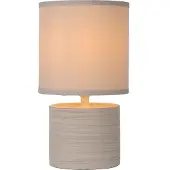 Lucide Lampe de table GREASBY beige 1xE14x40W céramique / plâtre dim. : 26x13x13 cm IP20