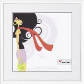 Walther design Cadre Photo Plastique New Lifestyle 20x20 blanc