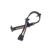 Silverstone Câble Molex 4 pôles vers 4x SATA (30 cm)
