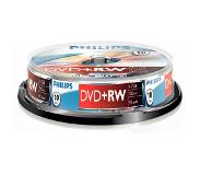 Philips Pack 10 DVD+RW 4.7 GB 4x