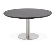 Alterego Table basse lounge AGUA noire - Ø 90 cm