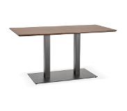 Alterego Table / bureau design 'ZUMBA' en bois finition Noyer - 150x70 cm