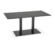 Alterego Table / bureau design 'AUSTIN' noir - 160x80 cm