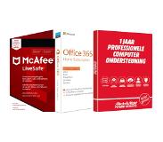 McAfee Promopack Microsoft 365 Famille + McAfee LiveSafe + 1 an d'assistance informatique + MediaMarkt Cloud
