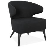 Alterego Fauteuil lounge design 'ODILE' noir