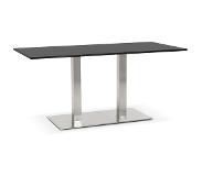 Alterego Table / bureau design 'DENVER' noir - 160x80 cm