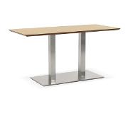 Alterego Table / bureau design 'MAMBO' en bois finition naturelle - 150x70 cm