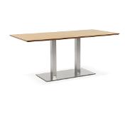 Alterego Table / bureau design 'MAMBO' en bois finition naturelle - 180x90 cm