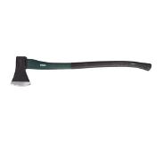 Garden Lights Grande hache avec manche à poignée souple - 90 cm - 2 kg - noir/vert