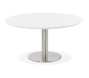 Alterego Table basse lounge AGUA blanche - Ø 90 cm