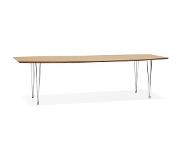 Alterego Table à dîner / de réunion extensible 'XTEND' en bois finition naturelle - 170(270)x100 cm