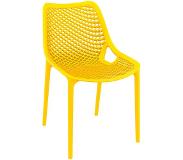 Alterego Chaise moderne 'BLOW' jaune en matière plastique
