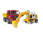 BRUDER MAN TGA Construction truck with Liebherr Excavator véhicule pour enfants