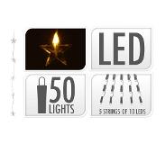 Nampook Rideau d'étoiles lumineuses - 50 LED