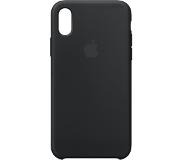 Apple iPhone X Coque arrière Silicone Noir