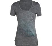 Icebreaker - Wmns Tech Lite SS Scoop Plume Gritstone Heather - Femme - Taille : L