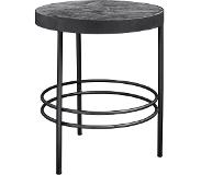Nordal Table d'appoint Midnight ronde marbre - noir