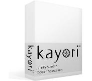 Kayori Drap-Housse Surmatelas Kayori Shizu Blanc (Jersey)-Lits Doubles (140/160 x 200/210/220 cm)