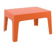Alterego Table basse 'MARTO' orange en matière plastique