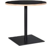 Alterego Table ronde 'FUSION ROUND' noire - Ø 80 cm