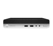 HP ProDesk 400 G5 Intel? Core? i5 de 9e g?n?ration i5-9500T 8 Go DDR4-SDRAM 256 Go SSD Mini PC Noir, Argent Windows 10 Pro