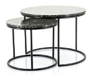 By-Boo Table d'Appoint By-Boo Romeo Gold (2-Pièces)