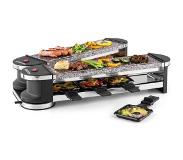 Klarstein Tenderloin 100 Raclette-grill 1200W 8 personnes 2x plaques en pierre naturelle