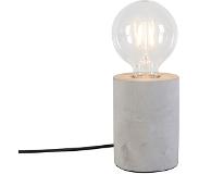 QAZQA Lampe de table moderne gris - Bloque