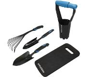 Hyundai Set d'outils de jardin 5 pièces avec jardinière de bulbes