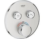 GROHE Grohtherm SmartControl Round thermostat de douche encastré 2 fonctions Supersteel
