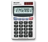 Sharp EL-379SB calculatrice Poche Calculatrice basique Blanc