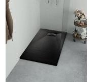 vidaXL Bac de douche SMC Noir 120 x 70 cm