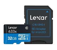 Lexar MicroSDHC 32 Go Haute performance 633x UHS-I